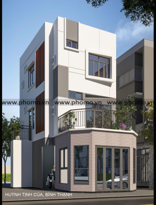 Mẫu nhà phố hiện đại 1 trệt 4 lầu tại TP.HCM