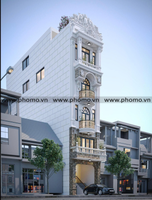 Mẫu nhà phố hiện đại 1 trệt 9 lầu tại TP.HCM