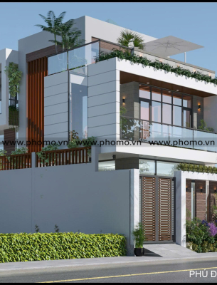 Mẫu nhà phố hiện đại 2 trệt 10 lầu tại TP.HCM