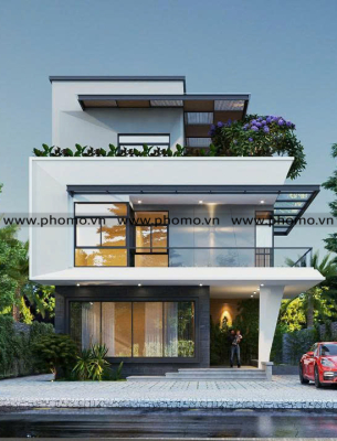 Mẫu nhà phố hiện đại 2 trệt 11 lầu tại TP.HCM